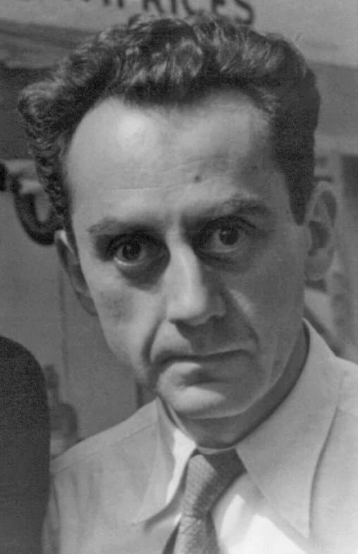 Man Ray in close-up, with dark hair and a direct stare.
