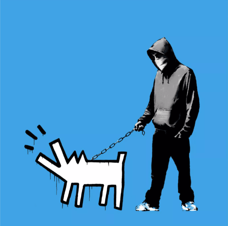 [Placeholder image] Banksy street art screenprint