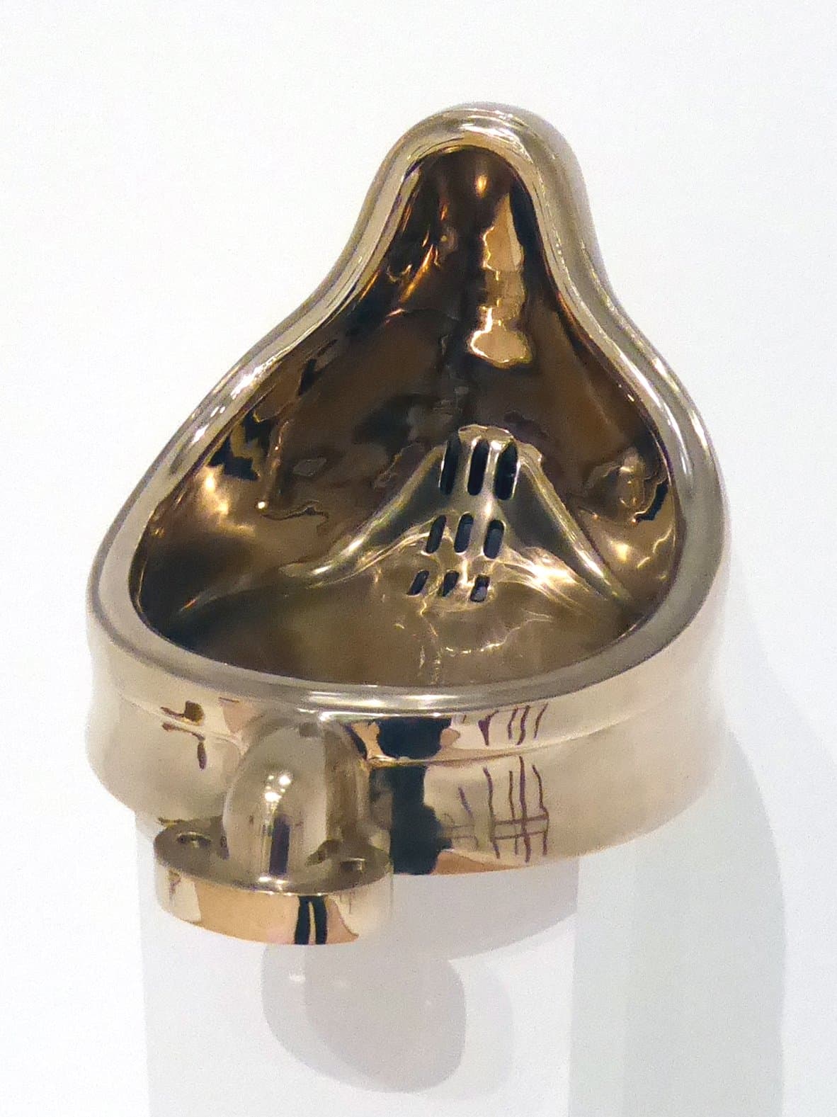 Sherrie Levine's Fountain (After Marcel Duchamp): a urinal cast in polished bronze.